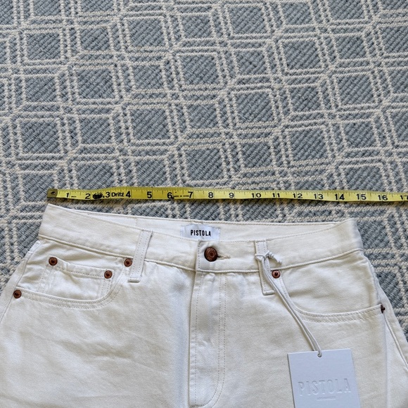 Pistola NWT Saige Jean Shorts in Eggshell - Picture 8 of 11
